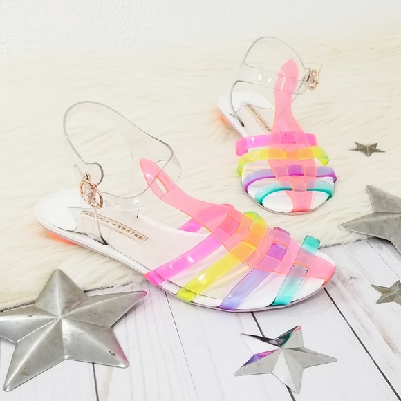 Sophia Webster Shoes - SOLD Sophia Webster jelly sandals rainbow violeta